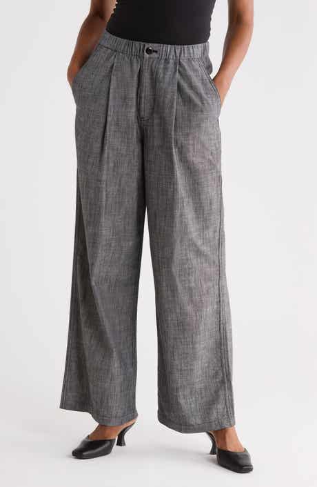 The Sawyer High Waist Wide Leg Cotton Pants