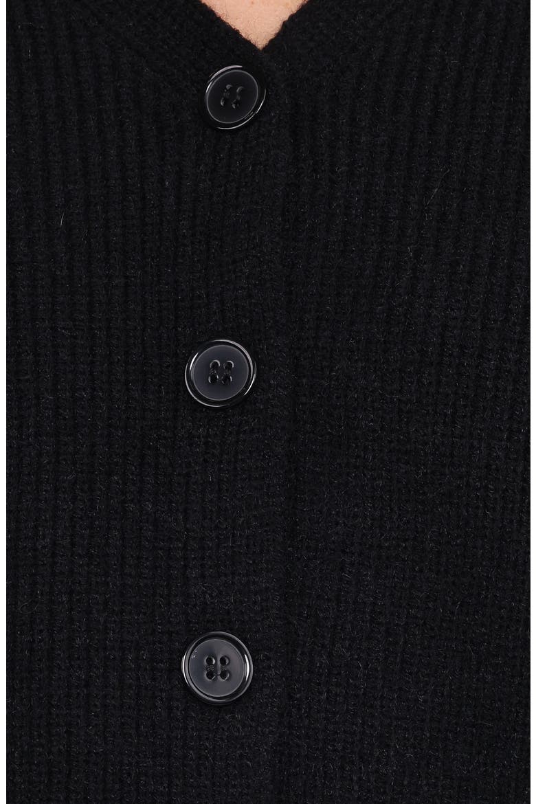 Sybil V-Neck Cardigan, Alternate, color, BLACK