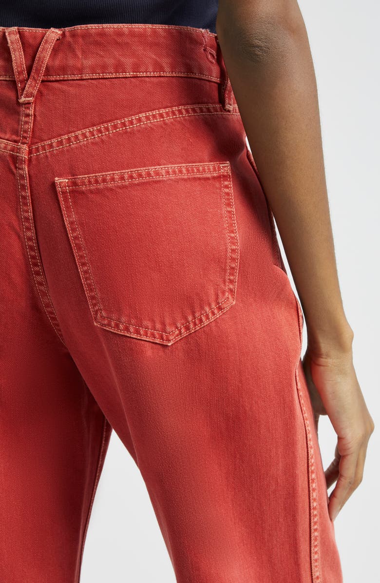 Veronica Beard Taylor High Waist Crop Wide Leg Jeans, Alternate, color, 