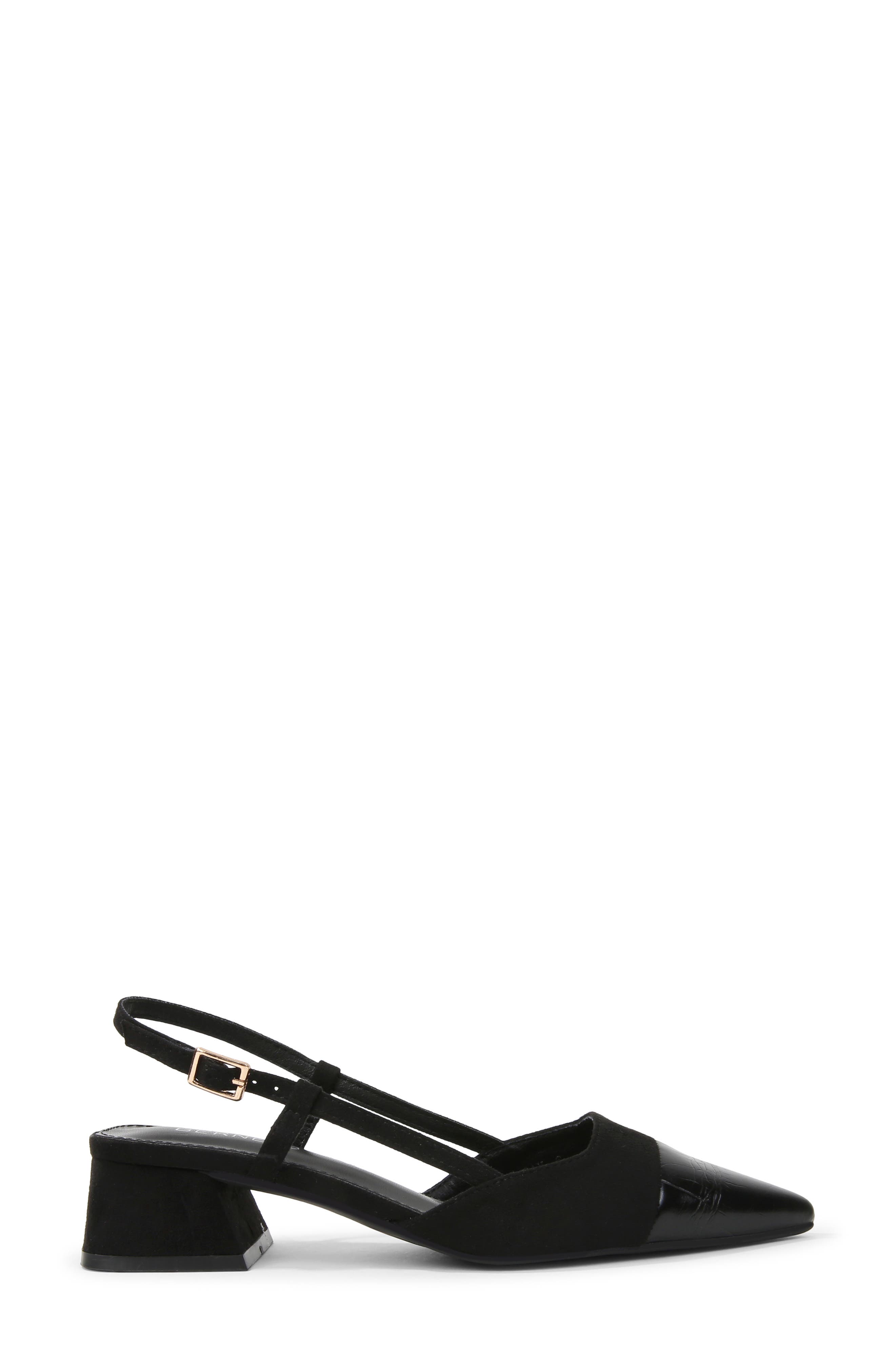 Slingback Block Heel Pump, Alternate, color, BLACK