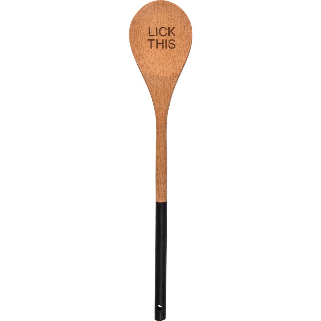 Totalee Gift Lick This Wooden Spoon Wood Brown