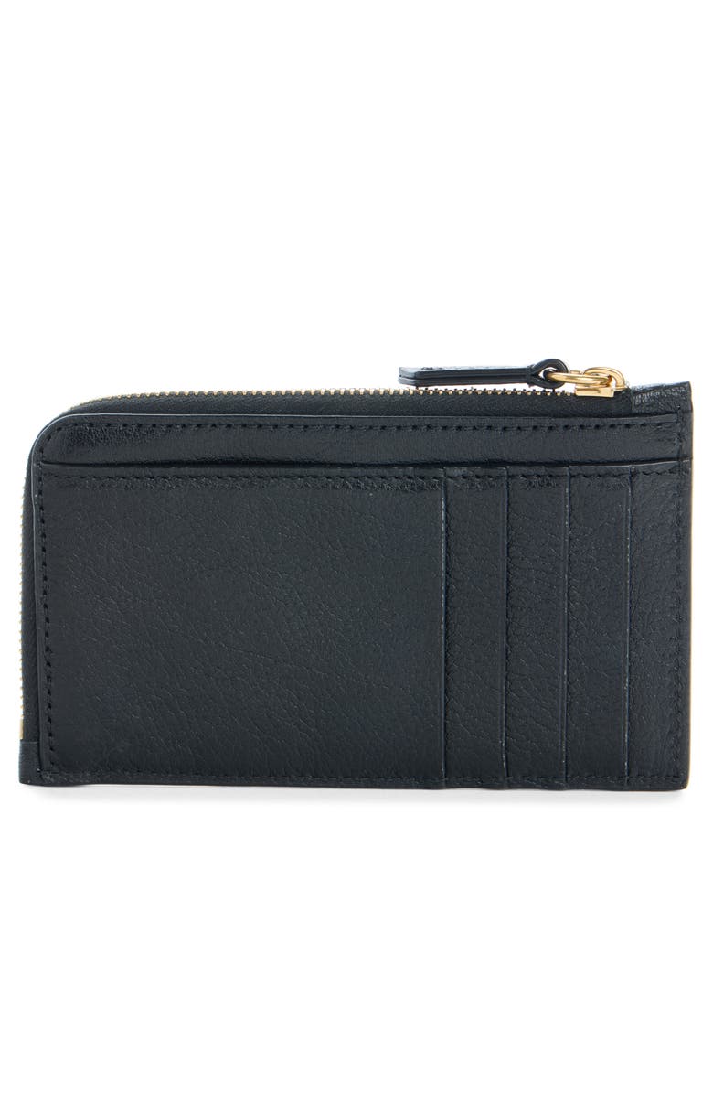 Chloé Small Paddington Leather Zip Wallet, Alternate, color, Black