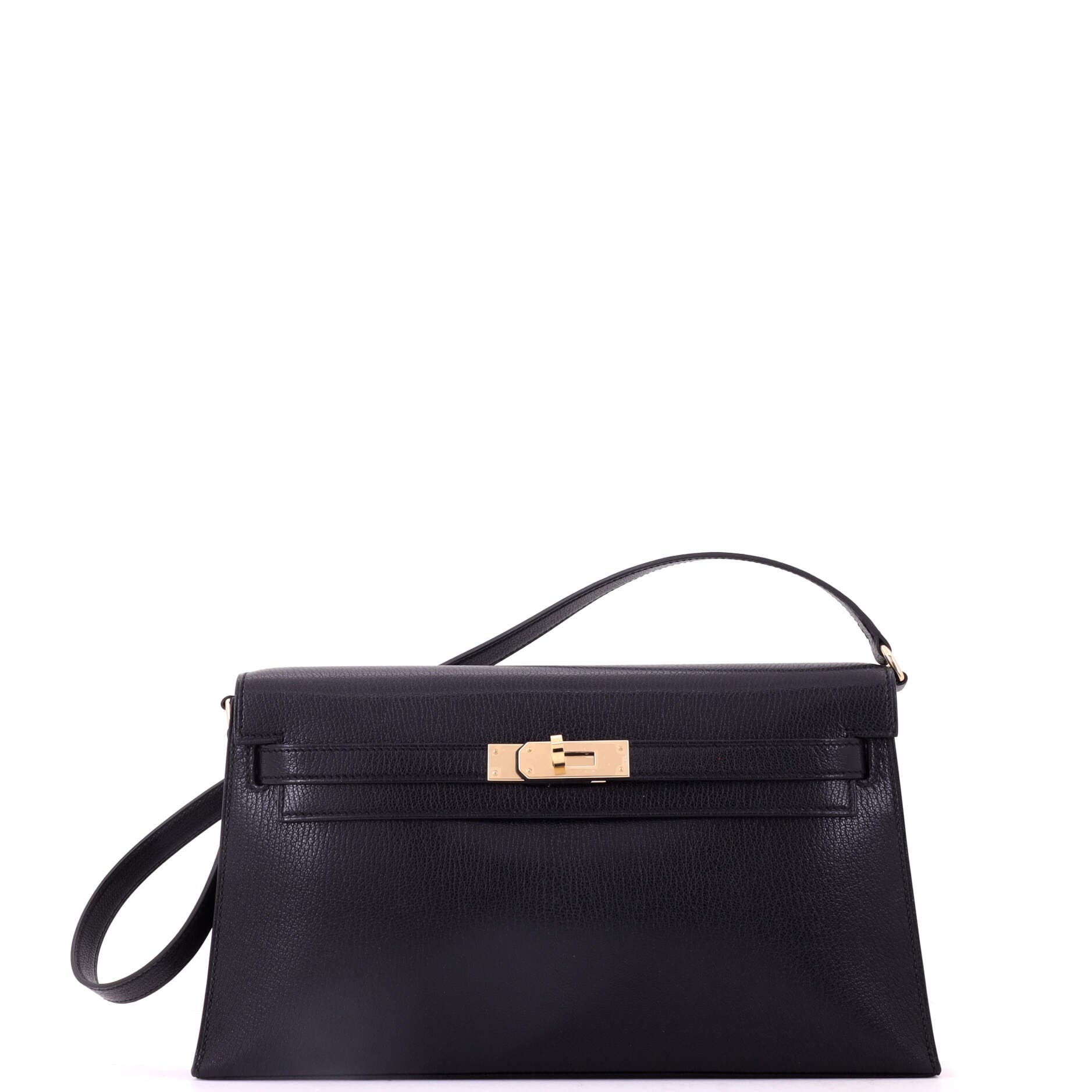 Pre-owned Hermes  Hermes Kelly Elan Shoulder Bag Chevre Chamkila In Purple