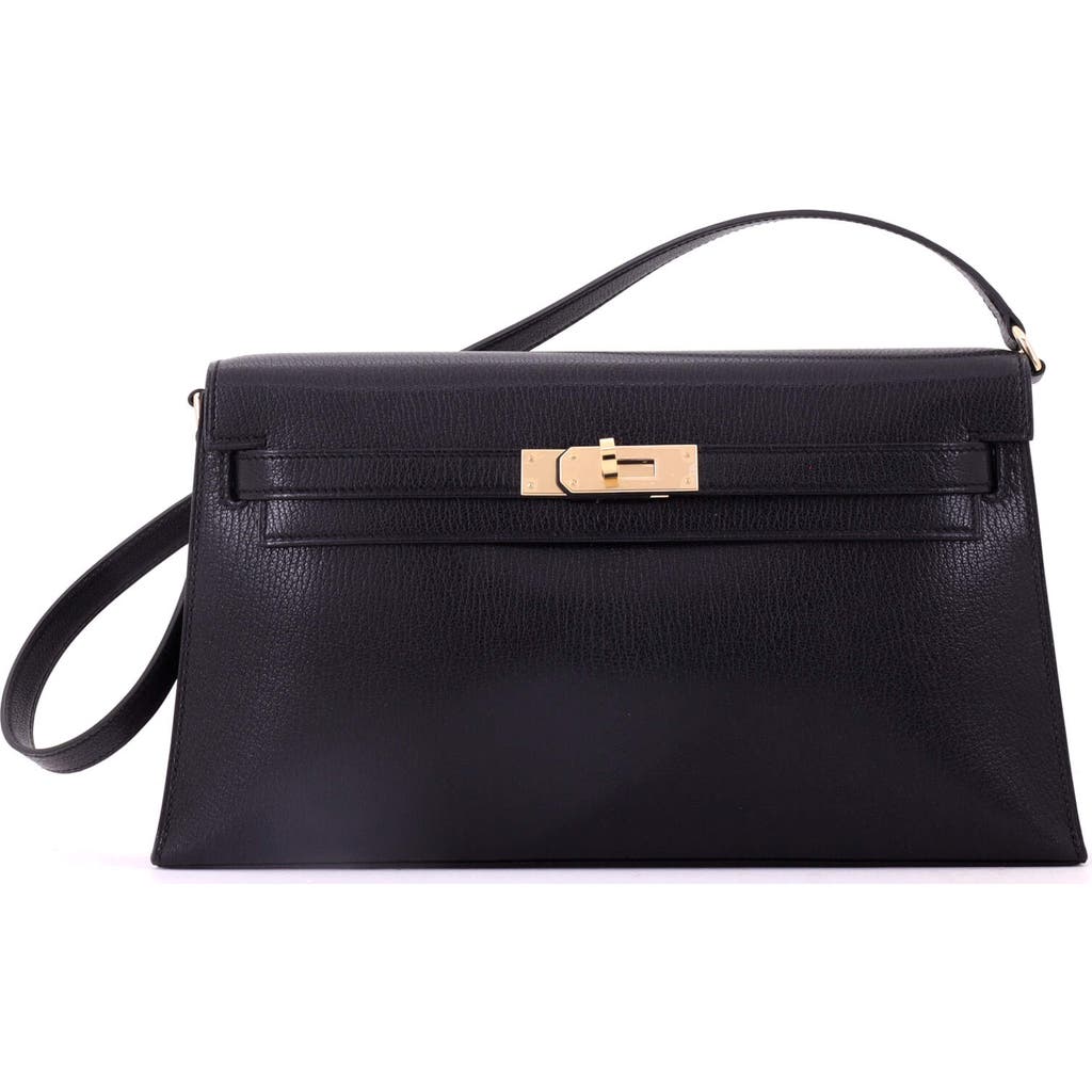 Pre-owned Hermes Hermes Kelly Elan Shoulder Bag Chevre Chamkila In Purple