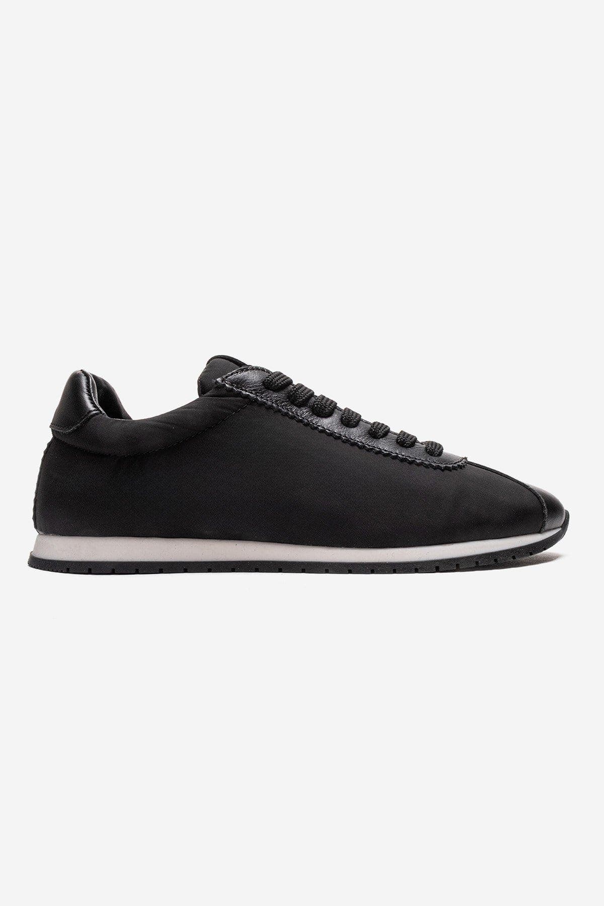 Forever & Always Shoes Unica Leather Sport Sneaker, Alternate, color, Black