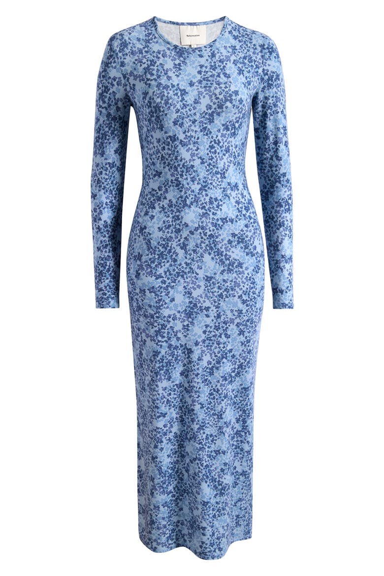 Tommie Floral Long Sleeve Midi Dress, Main, color, TAYLOR