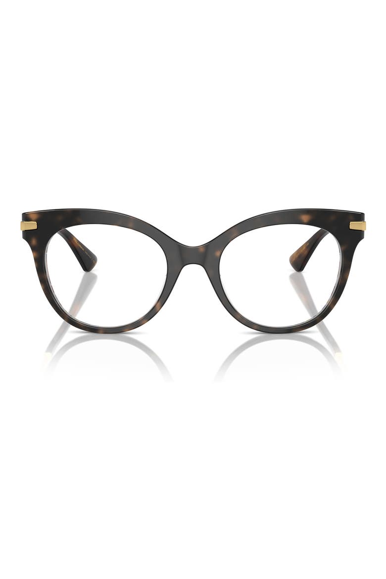 52mm Butterfly Optical Glasses, Main, color, WHITE/GOLD/HAVANA