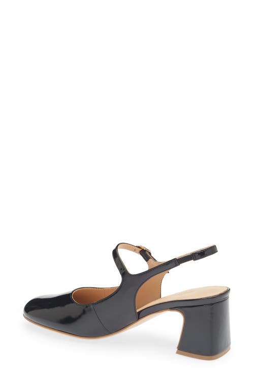 Regarde Le Ciel Edda Slingback Mary Jane Pump In Twinkle Black