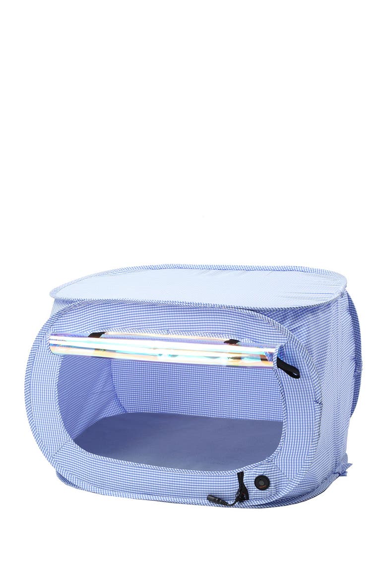 "Enterlude" Electronic Heating Lightweight and Collapsible Pet Tent - One Size, Main, color, BLUE