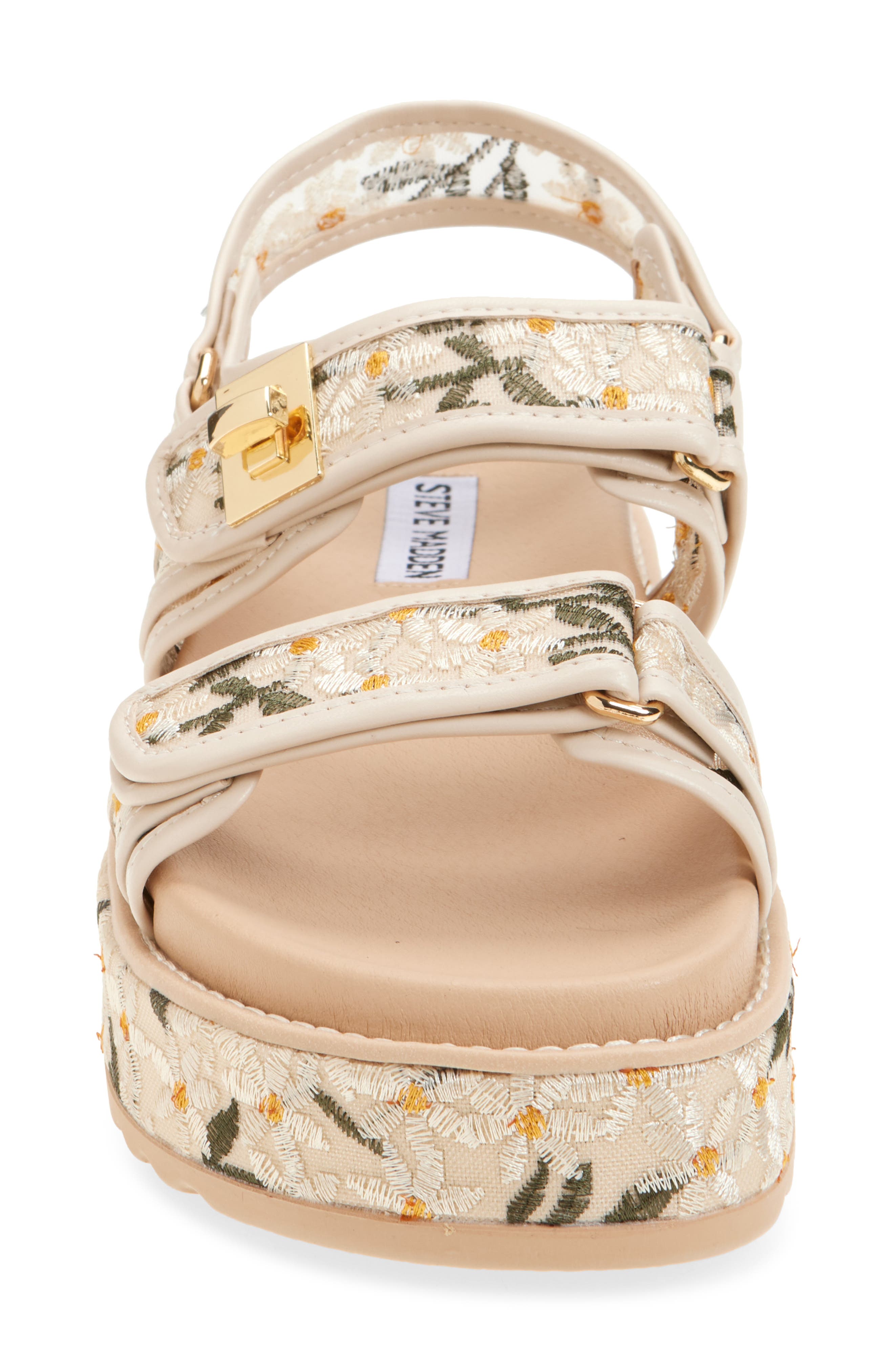 Steve Madden Bigmona Platform Sandal, Alternate, color, Natural Floral