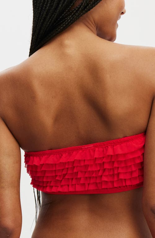 Cotton On Body Rara Ruffle Bandeau In Raspberry