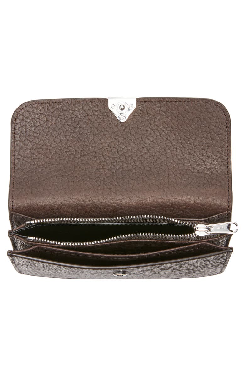 Lemaire Soft Tab Leather Wallet, Alternate, color, Dark Chocolate