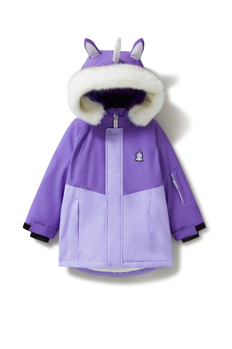 Sparkle the Unicorn Ski Jacket, Main, color, Lilac
