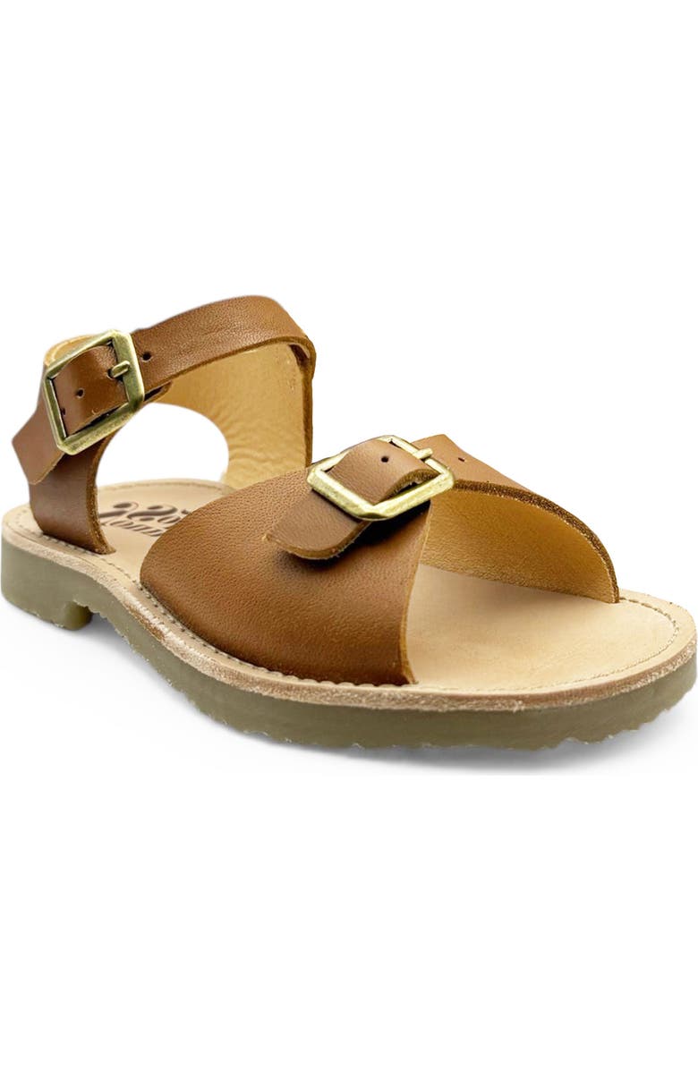 Young Soles Sonny Sandal, Main, color, Chestnut Brown