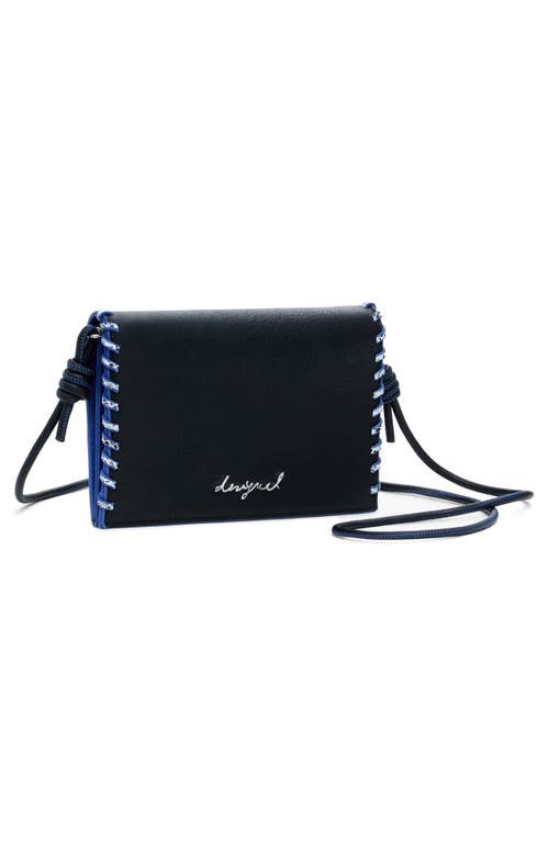 Desigual Faux Leather Crossbody Bag In Black