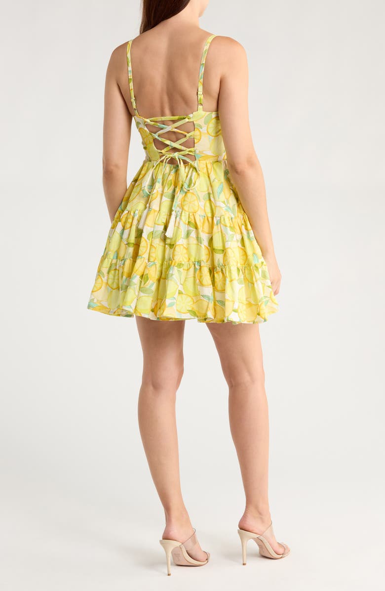 Avec Les Filles Fit and Flare Dress, Alternate, color, Limoncello