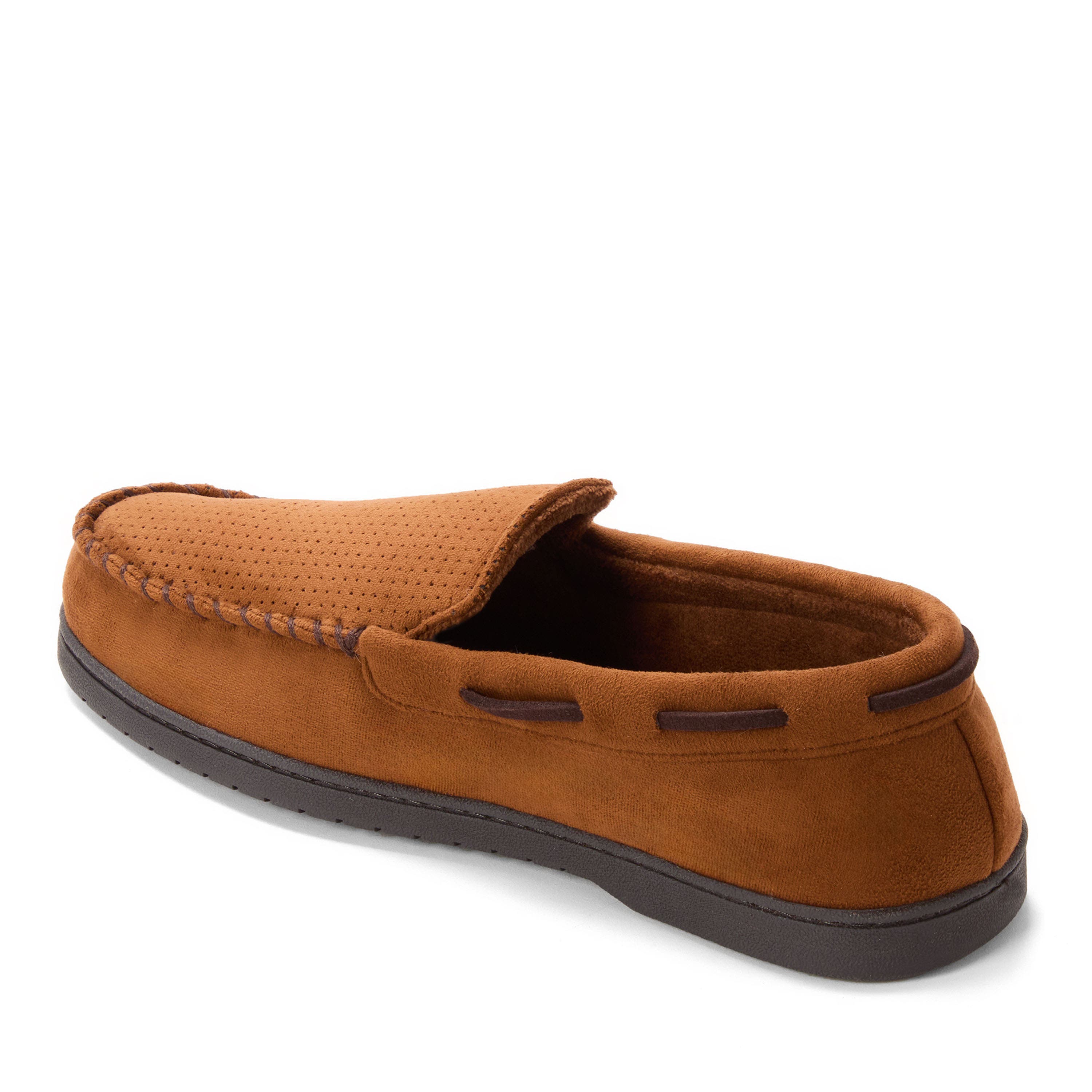 Keaton Microsuede Moccasin Slipper, Alternate, color, Tan