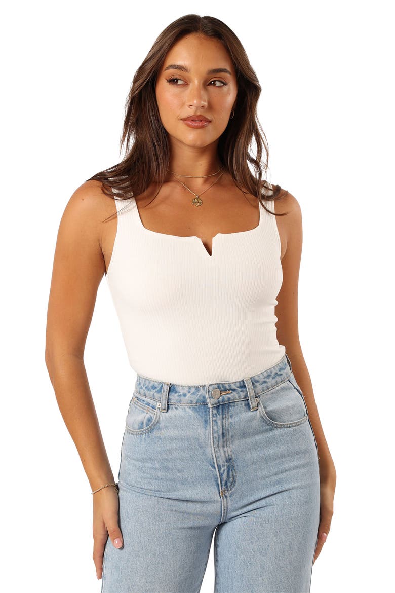 Santina Rib Tank, Alternate, color, WHITE