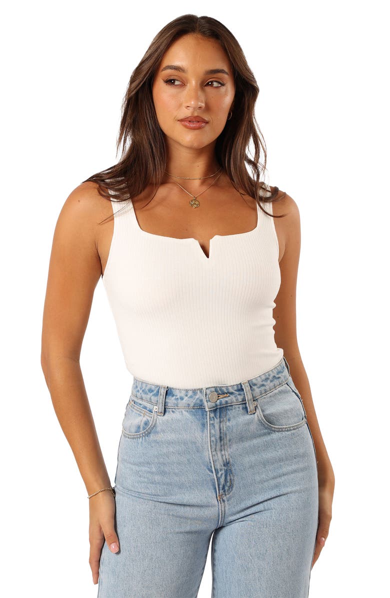 Petal & Pup Santina Rib Tank, Alternate, color, White