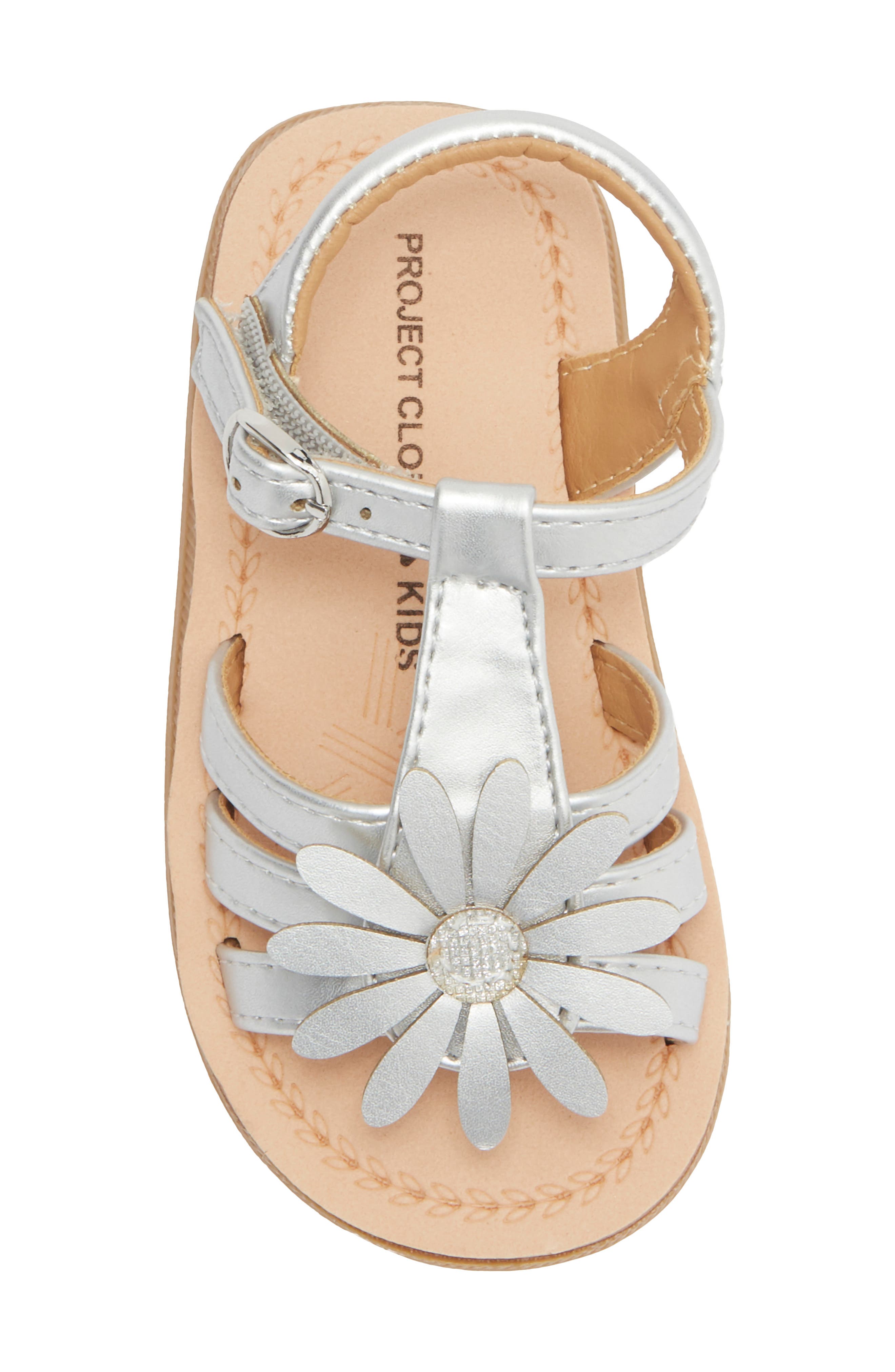 Project Cloud Kids' Oleander Sandal, Alternate, color, Silver