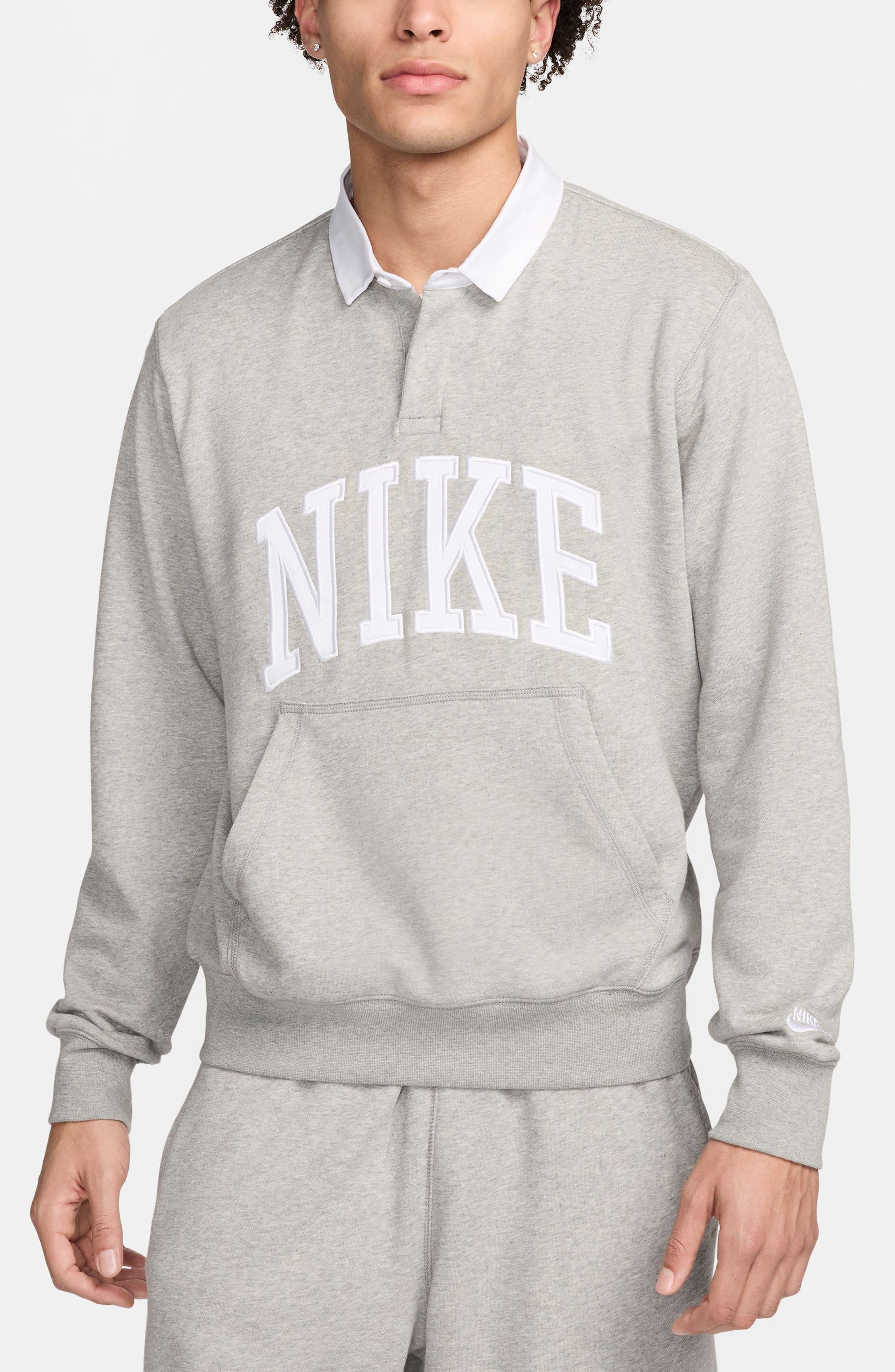 selected DARK GREY HEATHER/ WHITE