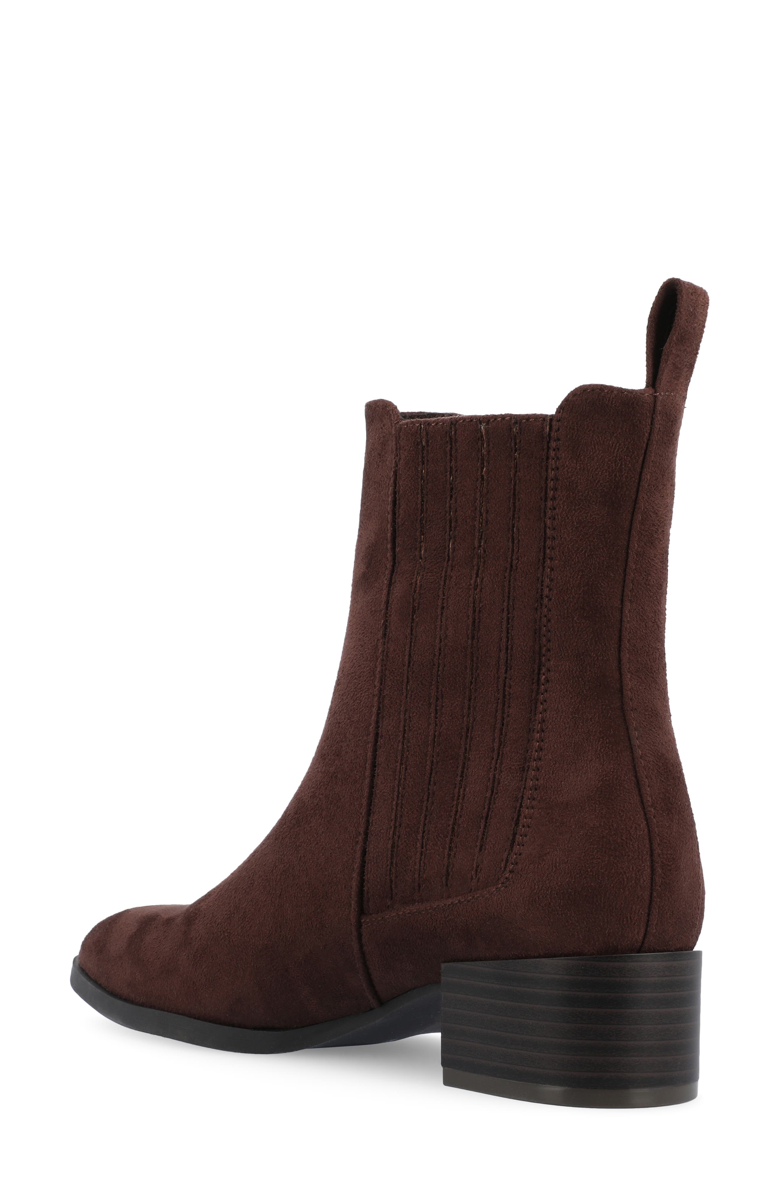 Journee Collection Wrenley Bootie, Alternate, color, Brown