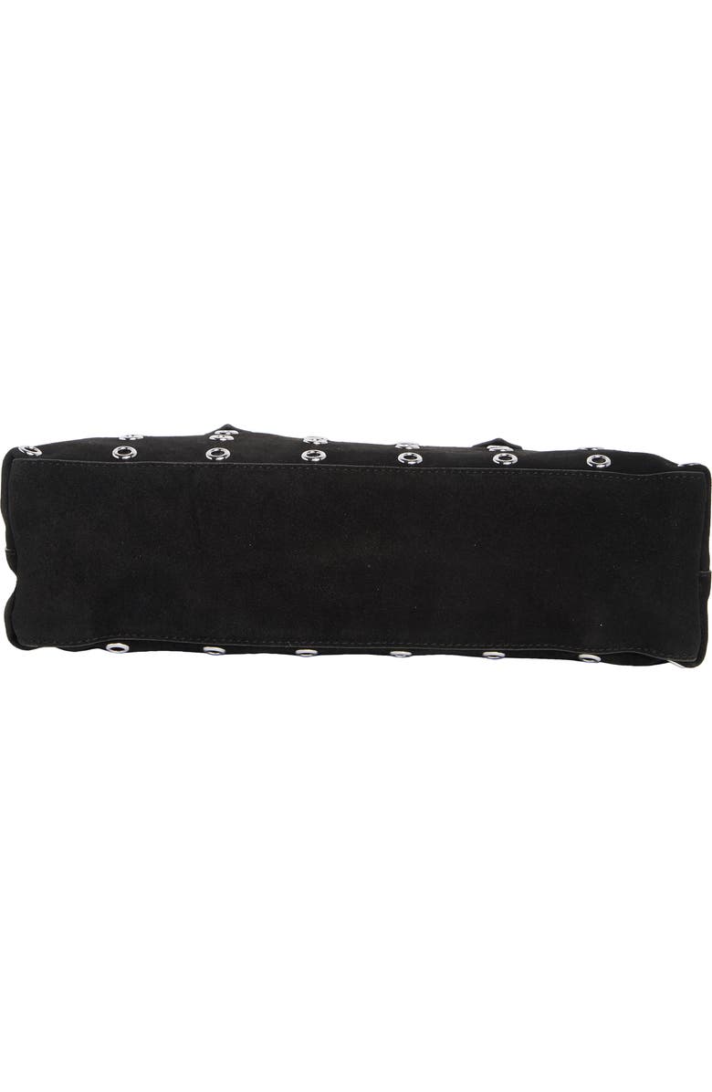 Rebecca Minkoff Industry Suede Shoulder Bag, Alternate, color, Black