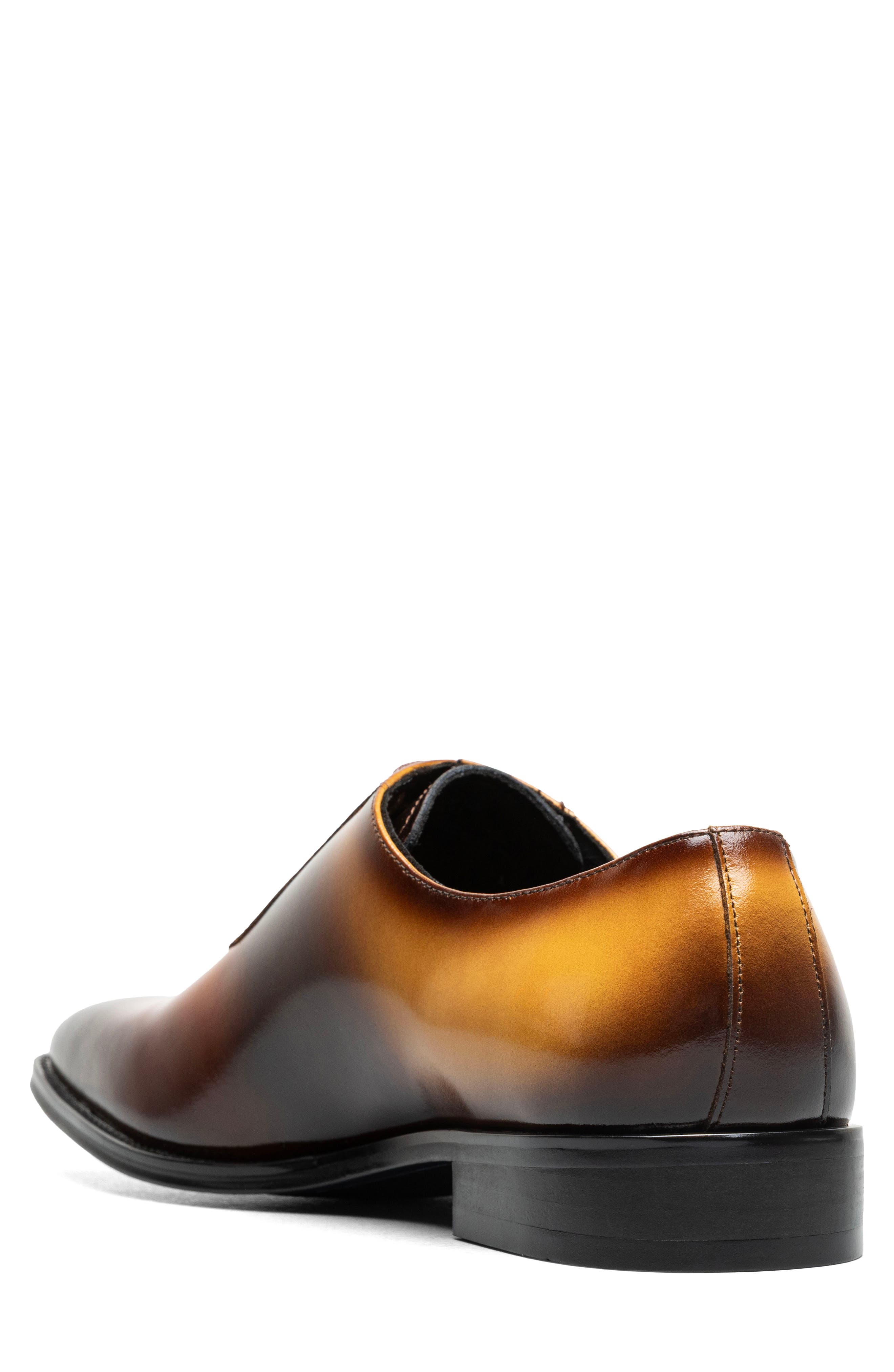 Stacy Adams Shaffer Plain Toe Oxford, Alternate, color, Cognac Multi