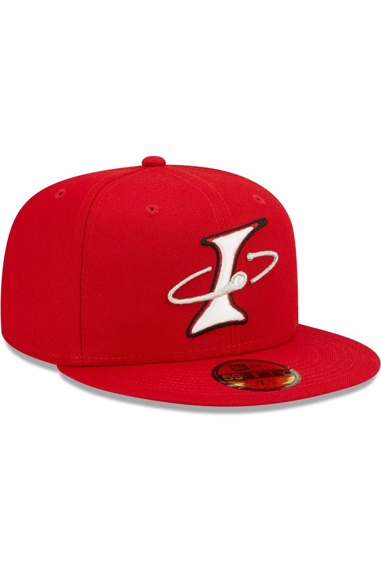 Men's New Era Red Albuquerque Isotopes Alternate Logo Authentic Collection 59FIFTY Fitted Hat, Alternate, color, Red