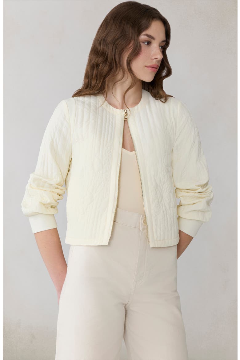 Reita Quilted Jacket, Alternate, color, SIDEWALK CHALK