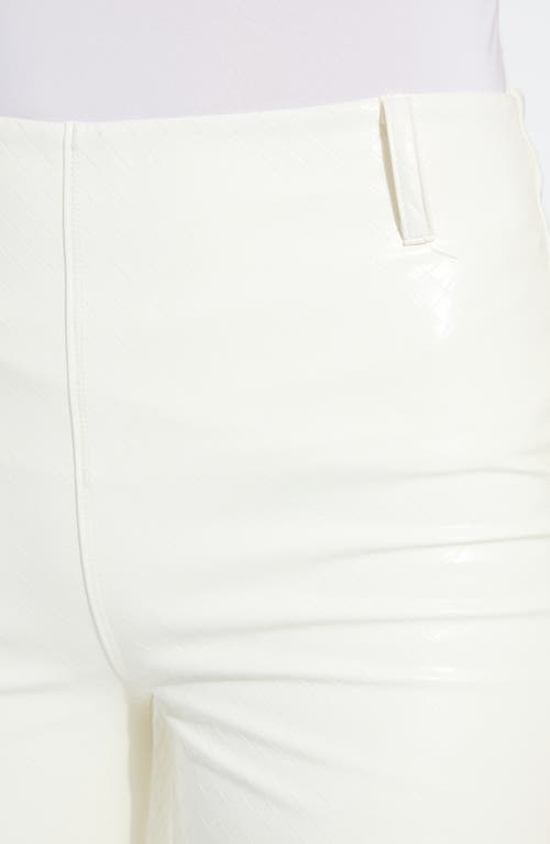 Lyssé Lysse Amara Flare Faux Leather Pants In White