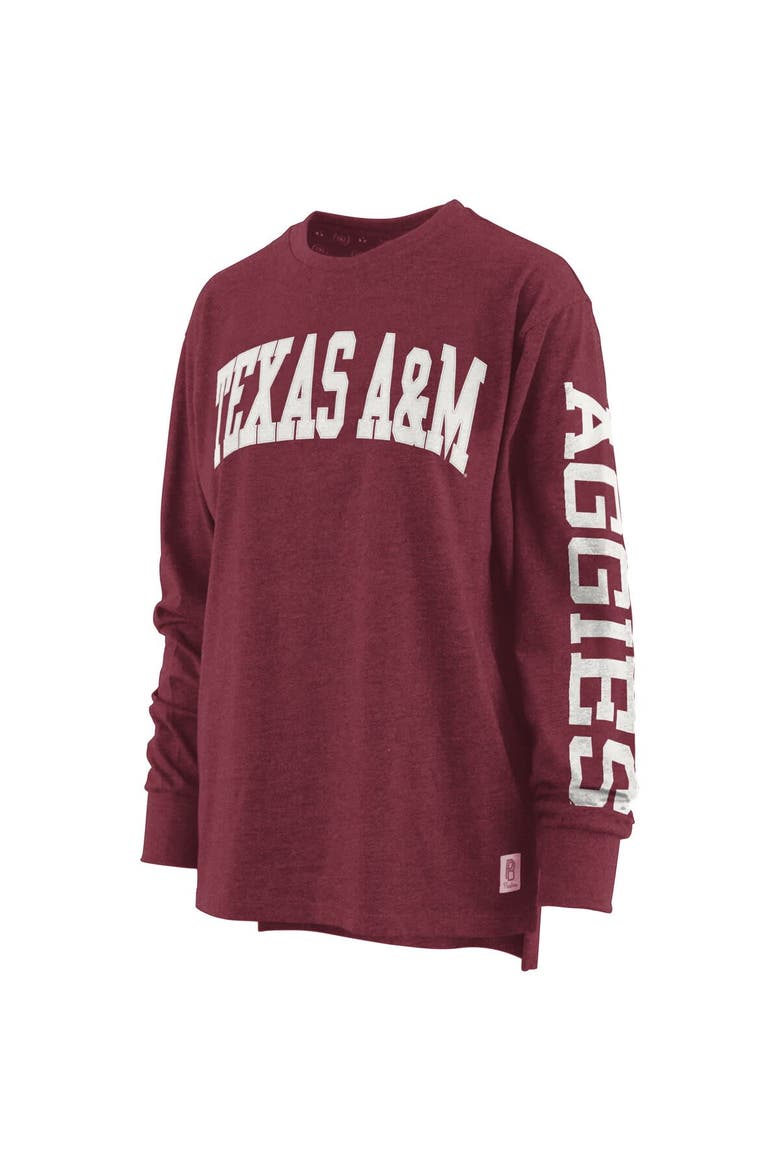 Women's Pressbox Maroon Texas A&M Aggies Plus Size Two-Hit Canyon Long Sleeve T-Shirt, Alternate, color, Maroon