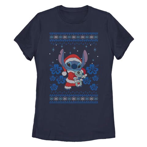 Women's Lilo & Stitch Christmas with Scrump  Graphic T-Shirt