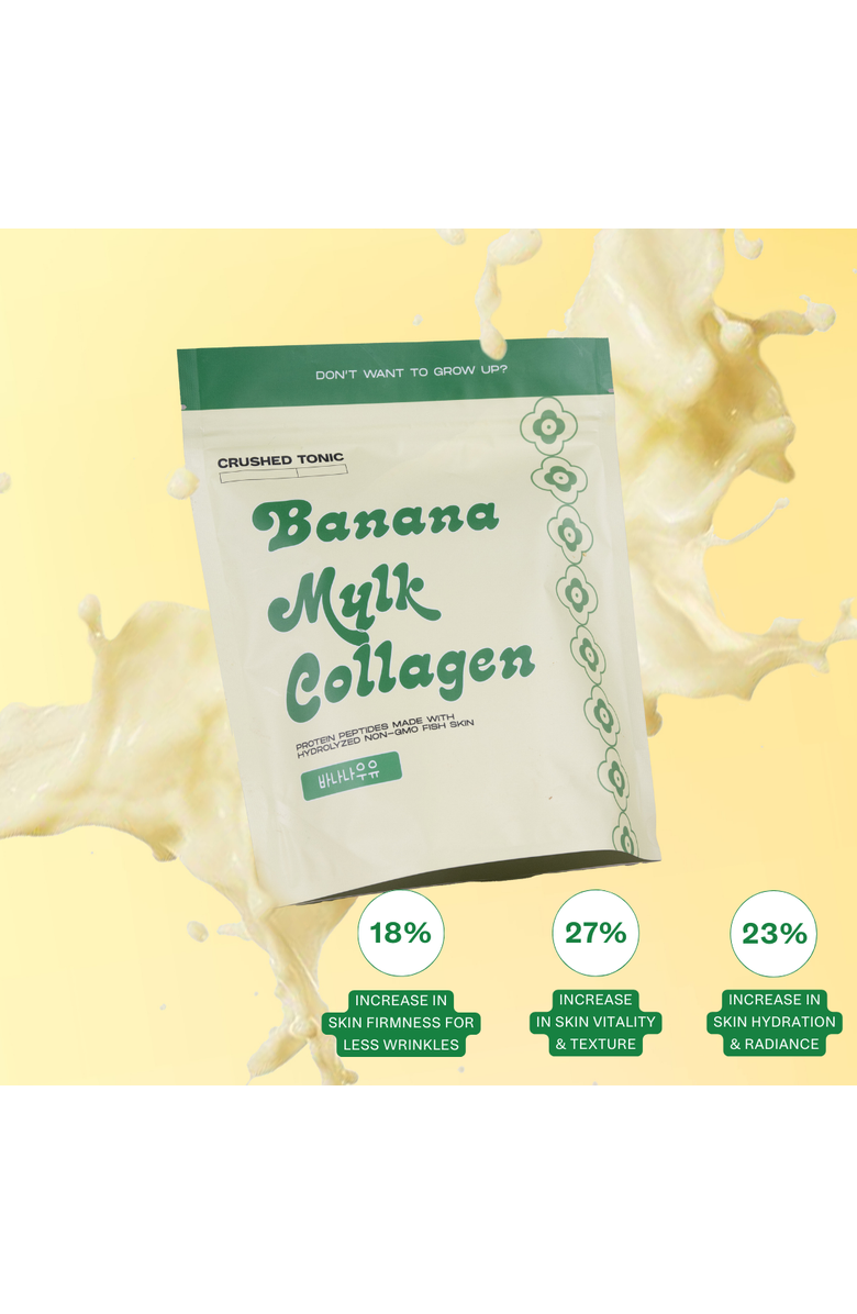 CRUSHED TONIC Banana Mylk Marine Collagen Supplement, Alternate, color, Off-White