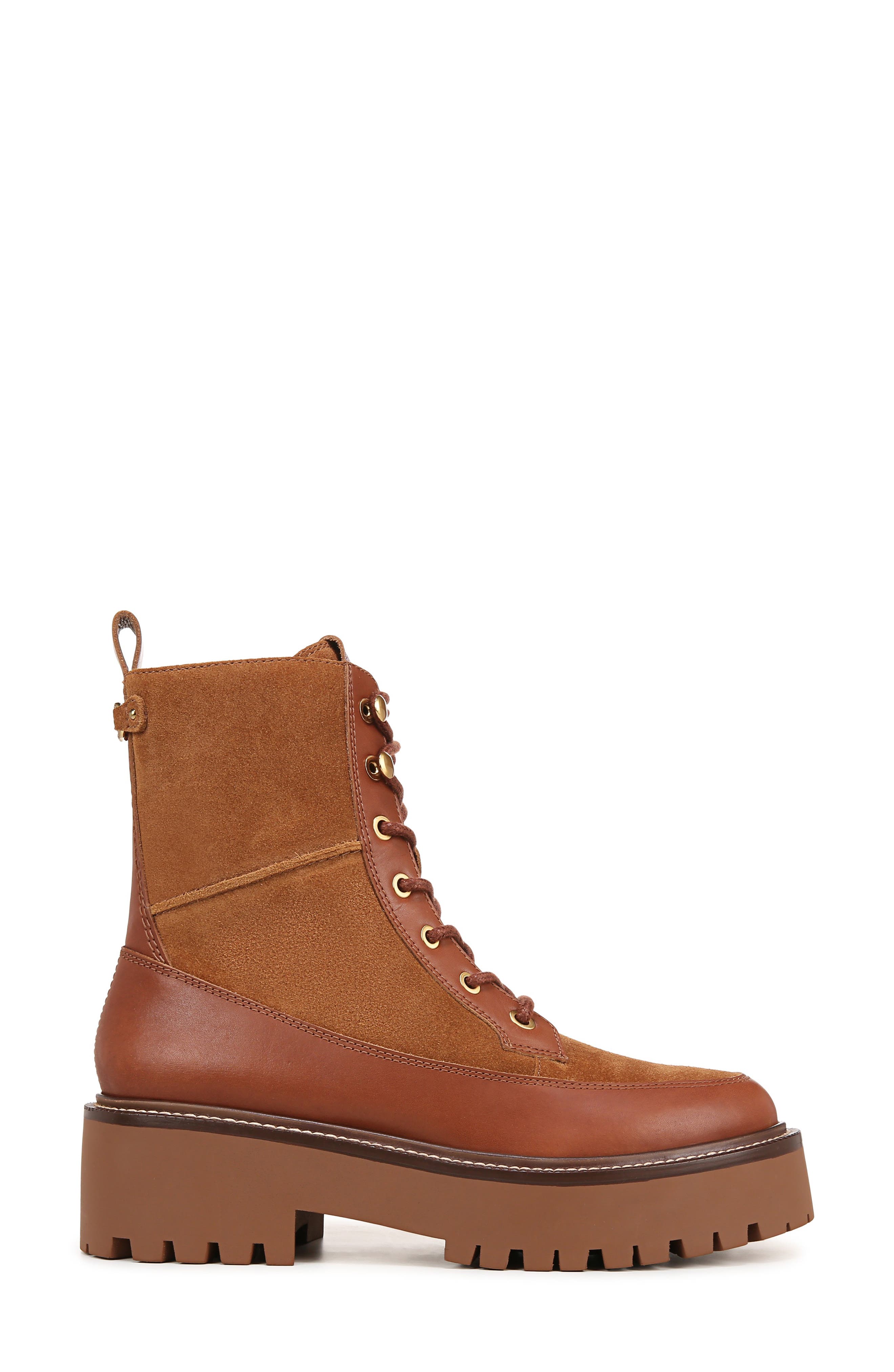 Sam Edelman Elliot Lug Sole Bootie, Alternate, color, Frontier Brown/ Rich Cognac