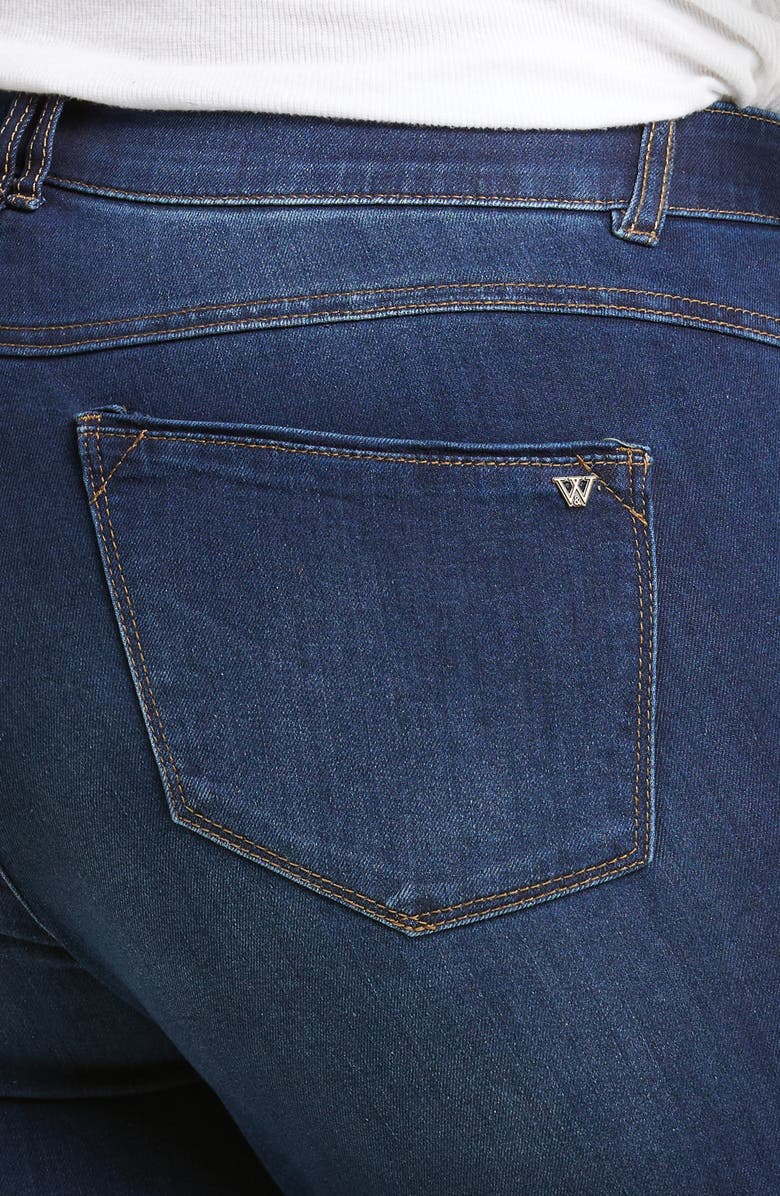 Wit & Wisdom 'Ab'Solution High Waist Itty Bitty Bootcut Jeans, Alternate, color, Indigo