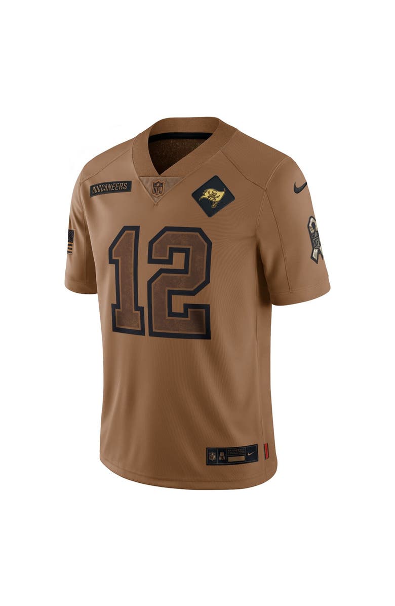 Nike Men's Nike Tom Brady Brown Tampa Bay Buccaneers 2023 Salute To Service Limited Jersey, Alternate, color,