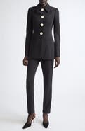 Carolina Herrera Stretch Wool Cigarette Pants