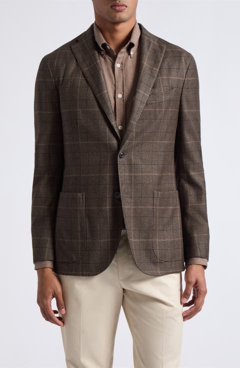 Prince of Wales Check Wool Sport Coat
