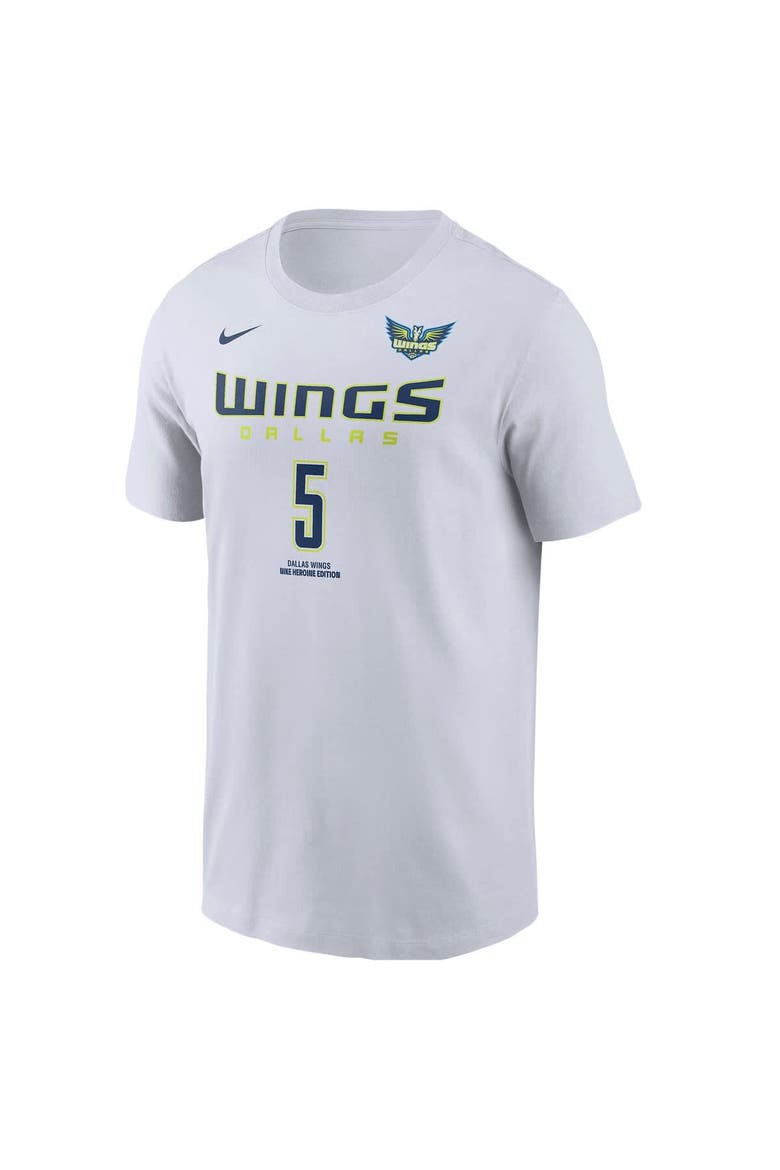 Men's Nike Paige Bueckers White Dallas Wings 2025 WNBA Draft Heroine Edition Name & Number T-Shirt, Alternate, color, White