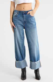 Vigoss Cuffed Wide Leg Jeans