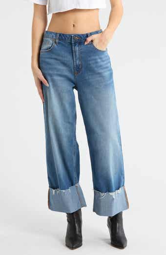Vigoss Cuffed Wide Leg Jeans