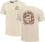 IMAGE ONE Men's Cream Brown Bears Comfort Colors Mascot Overlay T-Shirt