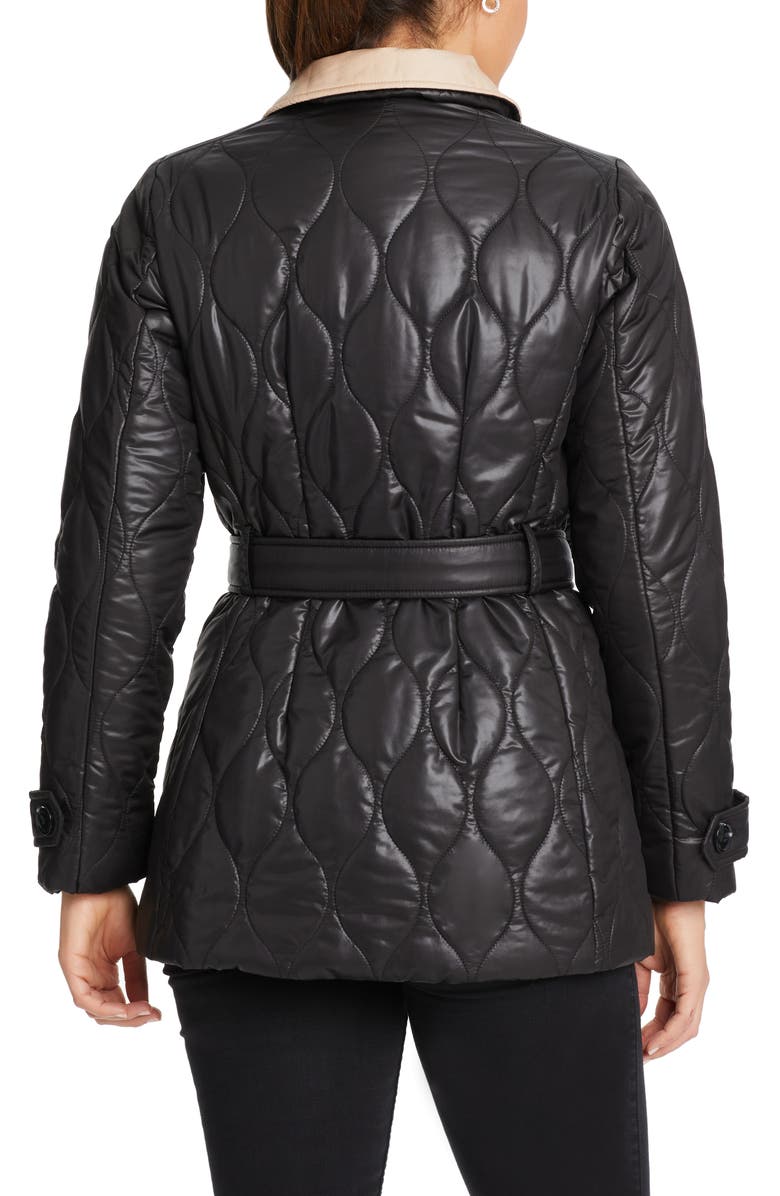 Kate Spade New York belted quilted jacket, Alternate, color,