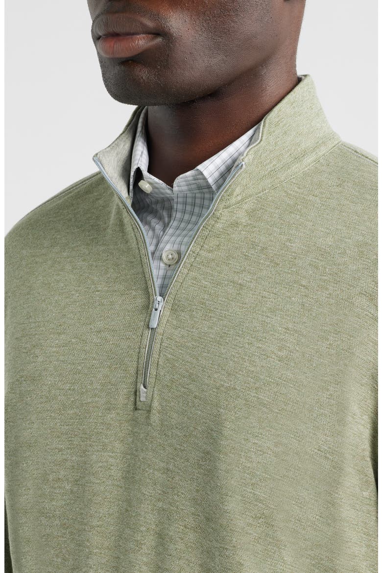 Hanks Quarter Zip Pullover, Alternate, color, PESTO
