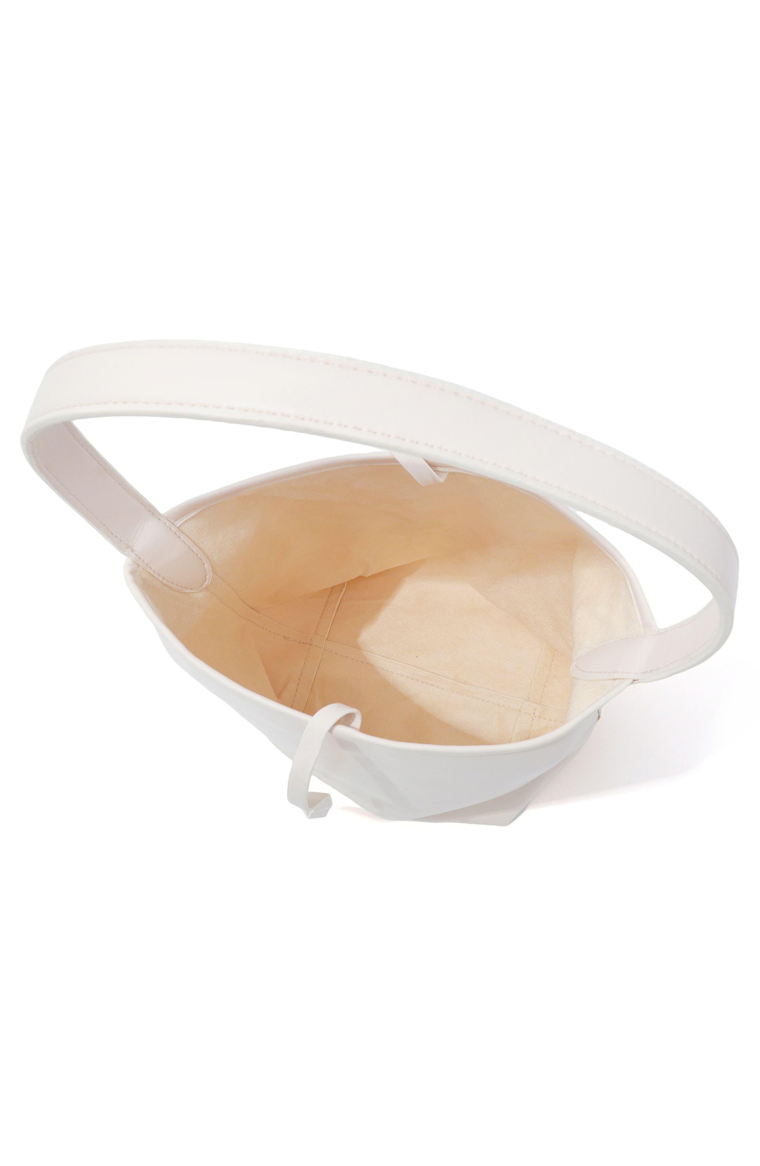 Adornia Faux Leather Bucket Bag, Alternate, color, White