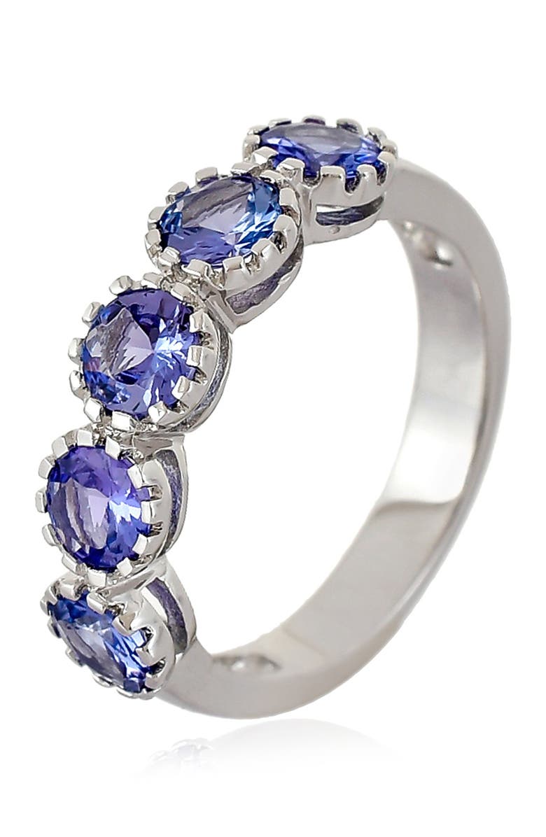 FOREVER CREATIONS USA INC Sterling Silver Tanzanite Ring, Main, color, 