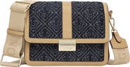 USPA ACCESSORIES Logo Lock Modern Flap Crossbody Bag