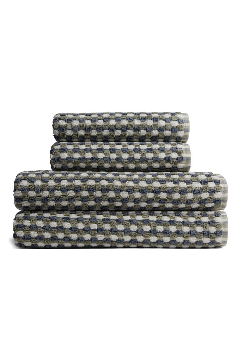 Mosaic Organic Cotton Towel (Nordstrom Exclusive), Main, color, MOSS/DUSK