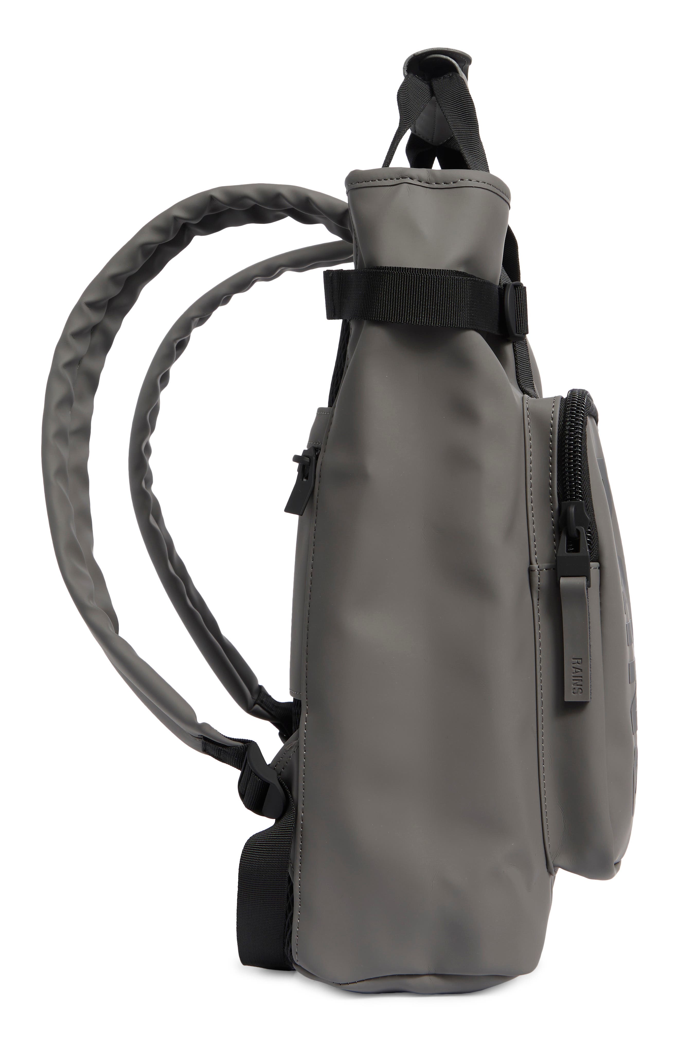 Rains Texel Waterproof Tote Backpack, Alternate, color, Grey